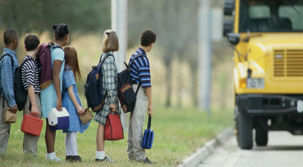 Bikers Guarding Children